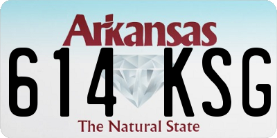 AR license plate 614KSG