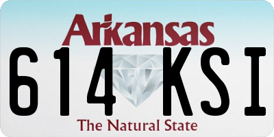 AR license plate 614KSI