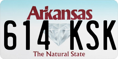 AR license plate 614KSK