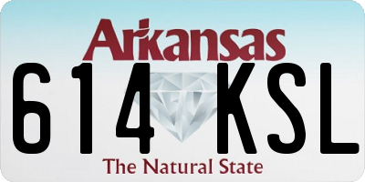 AR license plate 614KSL