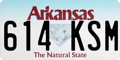 AR license plate 614KSM