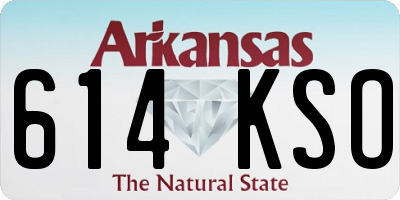 AR license plate 614KSO