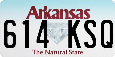 AR license plate 614KSQ
