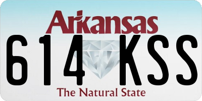 AR license plate 614KSS