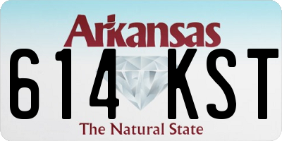 AR license plate 614KST