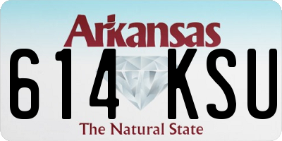 AR license plate 614KSU