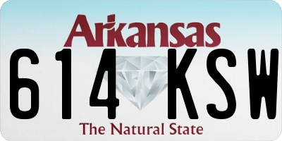 AR license plate 614KSW