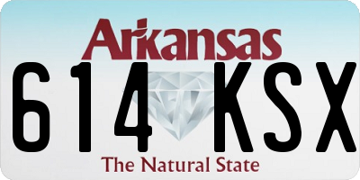 AR license plate 614KSX