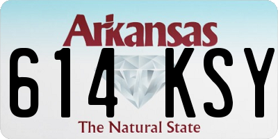 AR license plate 614KSY
