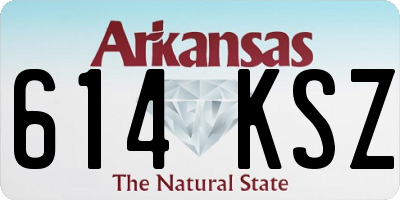AR license plate 614KSZ