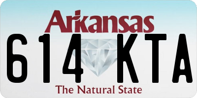 AR license plate 614KTA