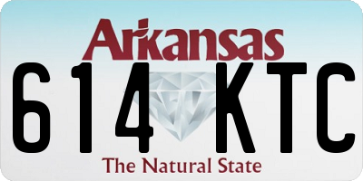 AR license plate 614KTC
