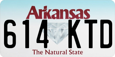 AR license plate 614KTD