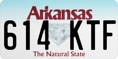 AR license plate 614KTF