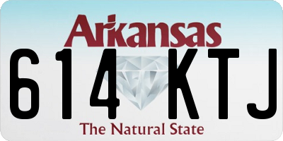 AR license plate 614KTJ