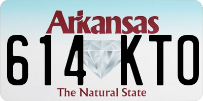 AR license plate 614KTO