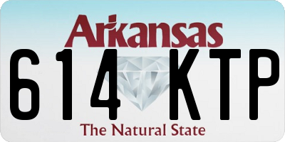 AR license plate 614KTP