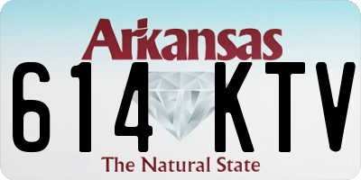 AR license plate 614KTV
