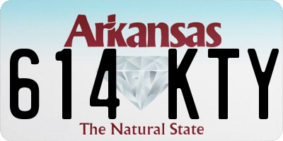 AR license plate 614KTY