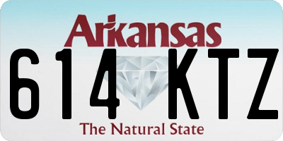 AR license plate 614KTZ