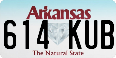 AR license plate 614KUB