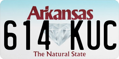 AR license plate 614KUC