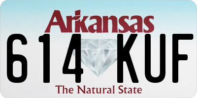 AR license plate 614KUF