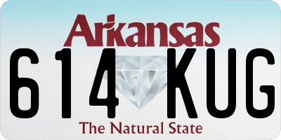AR license plate 614KUG