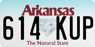 AR license plate 614KUP