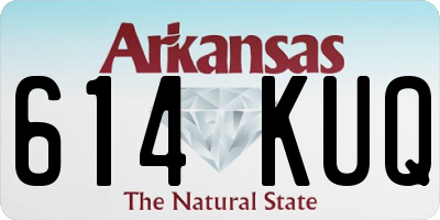 AR license plate 614KUQ