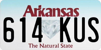 AR license plate 614KUS