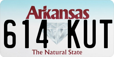 AR license plate 614KUT