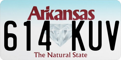 AR license plate 614KUV