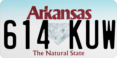 AR license plate 614KUW