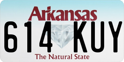 AR license plate 614KUY