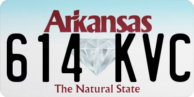 AR license plate 614KVC