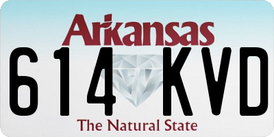 AR license plate 614KVD