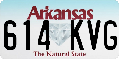 AR license plate 614KVG