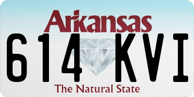AR license plate 614KVI