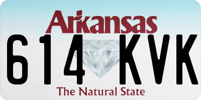 AR license plate 614KVK