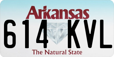 AR license plate 614KVL