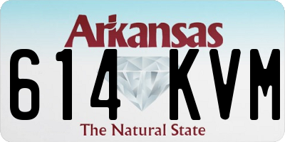 AR license plate 614KVM