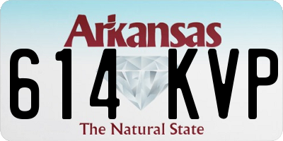 AR license plate 614KVP