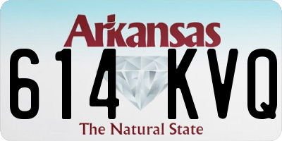 AR license plate 614KVQ