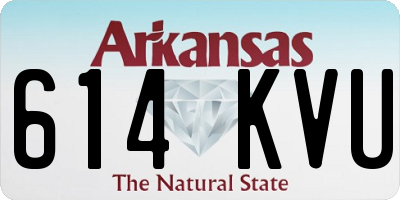 AR license plate 614KVU