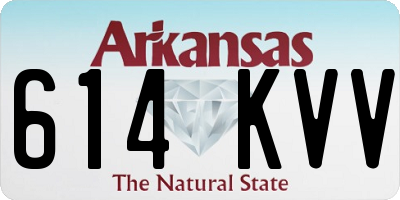 AR license plate 614KVV