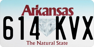 AR license plate 614KVX