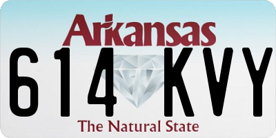 AR license plate 614KVY