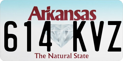 AR license plate 614KVZ