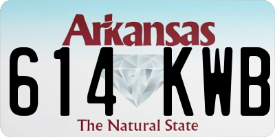 AR license plate 614KWB